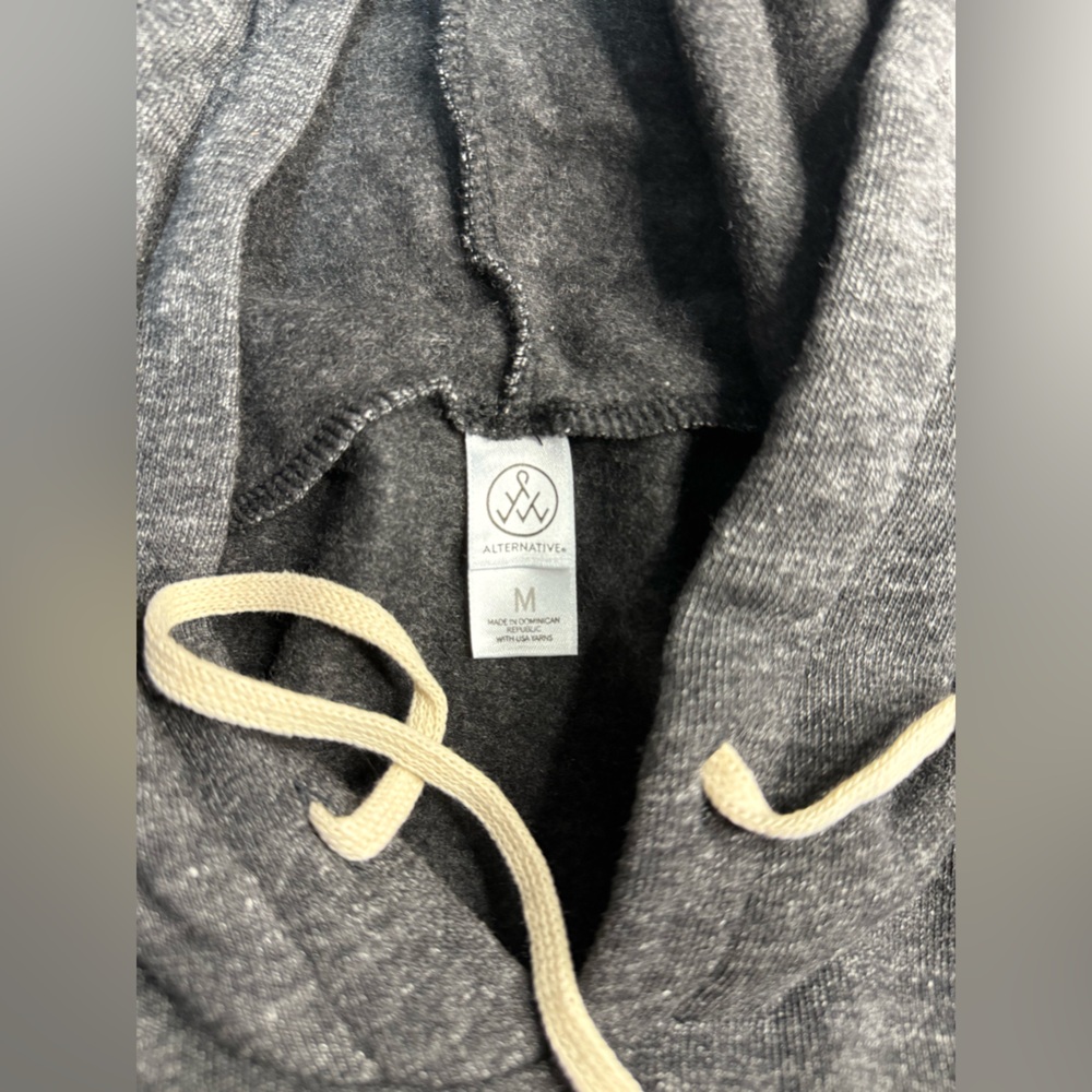 Alternative Apparel Fleece Hoodie Women Eco-Fleece Sweatshirt Grey New Medium - Picture 5 of 6